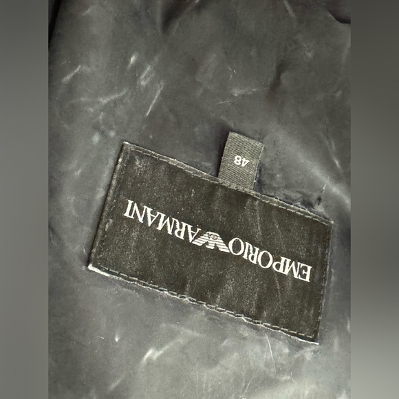 Authentic MENS Emporio Armani trench rain jacket & Belt Sz IT 48 Retail $1895 - Picture 13 of 13